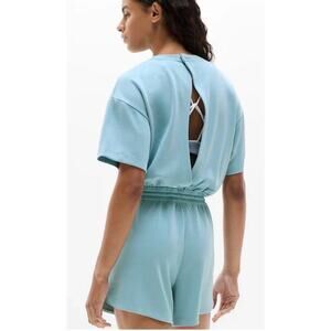 Athleta Seasoft Romper Waterloo Blue Travel Beach, size SP
S/681882-02
V/303016